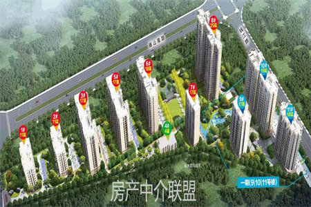 阳光河畔3室2厅1卫143㎡带车库